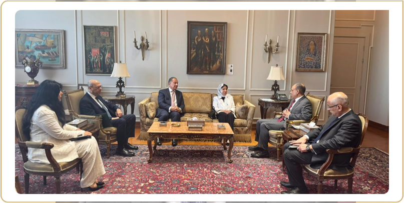 Executive Director of the Women Development Organization (WDO), met with H.E. Dr. Badr Abdelatty