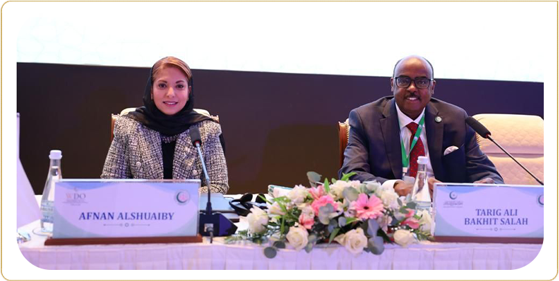 La Directrice Exécutive de l’ODF prononce un discours lors du Forum international des femmes de l'Organisation en Ouzbékistan