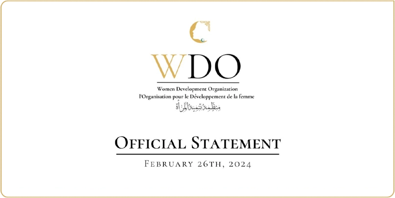 WDO’s Official Statement in the Support of the OIC In the ICJ